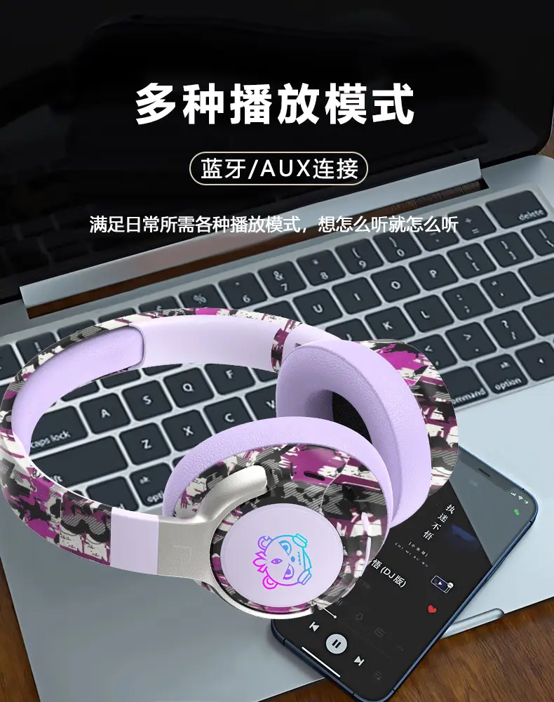 Chinese Graffiti Bluetooth Headphones with Ultra Battery β feature 17