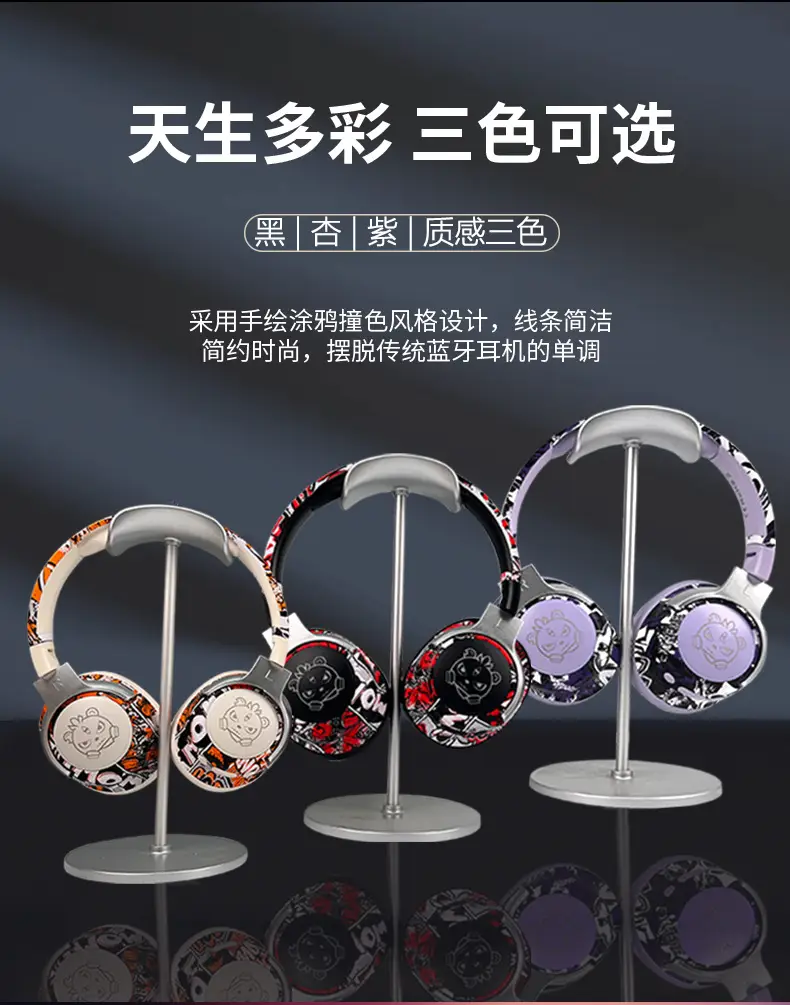 Chinese Graffiti Bluetooth Headphones with Ultra Battery β feature 8
