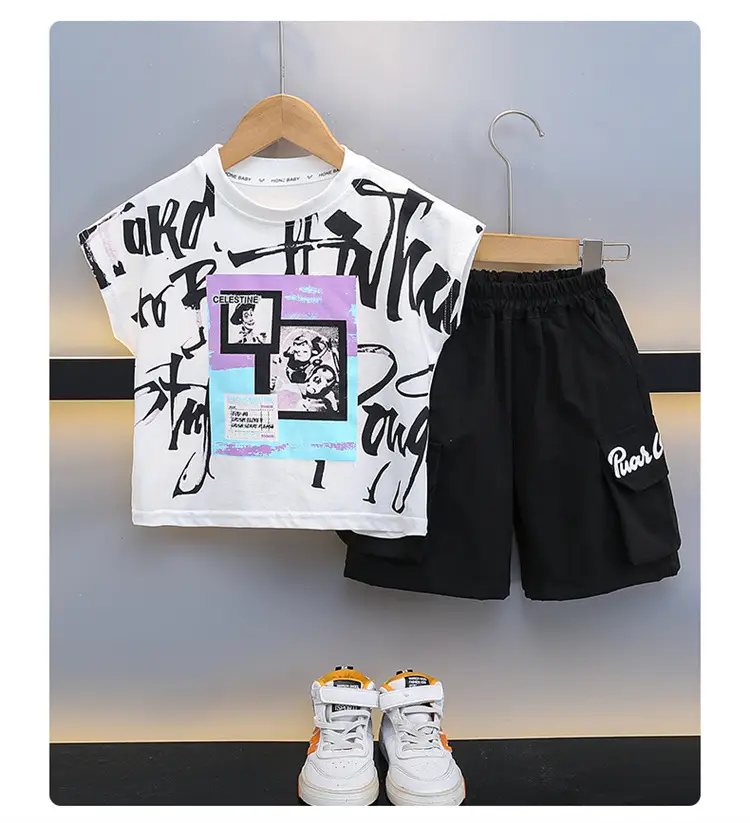 7473 Boys Printed T-Shirt Set Summer 2026 — feature 10