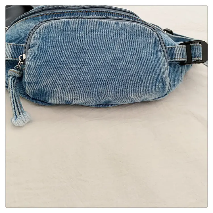 Women's Washable Denim Crossbody Bag Large Mobile Phone Bag — feature 36