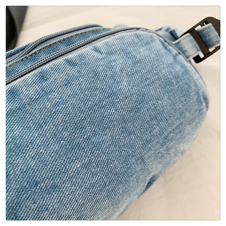 Women's Washable Denim Crossbody Bag Large Mobile Phone Bag — feature 40