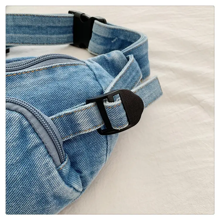 Women's Washable Denim Crossbody Bag Large Mobile Phone Bag — feature 41