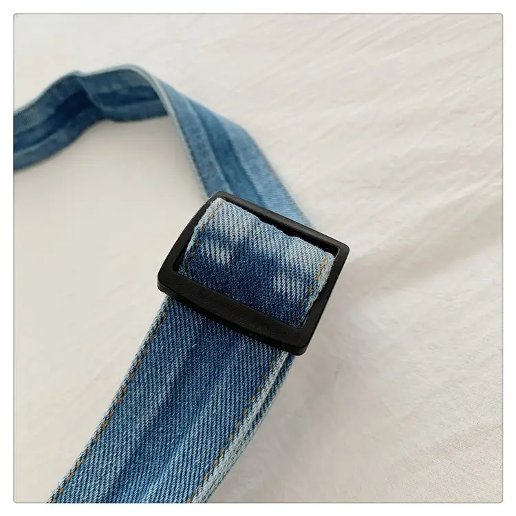 Women's Washable Denim Crossbody Bag Large Mobile Phone Bag — feature 44