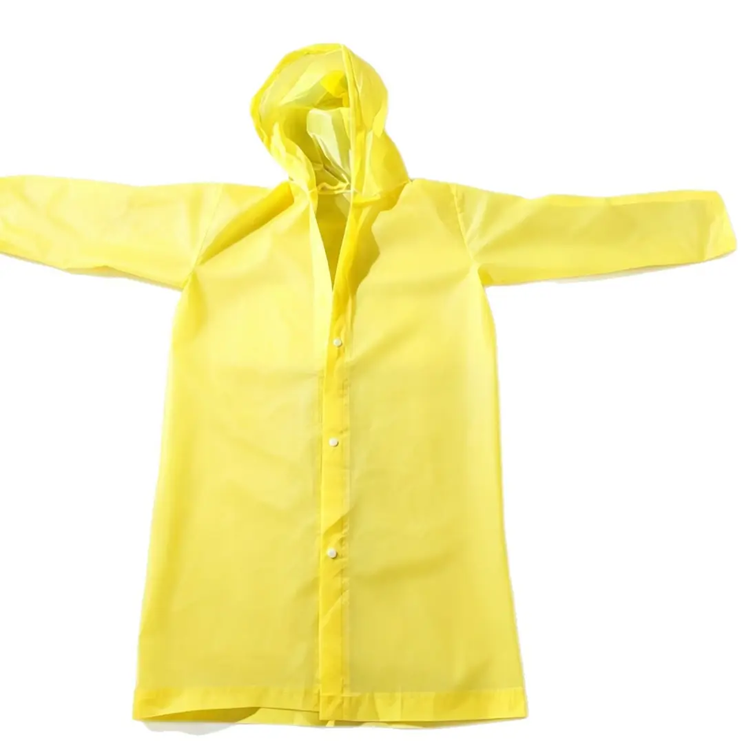 Eva Kidsren's Raincoat Full Body Explosion-Proof Rain Thickeneding Hiking Travel Non-Disposable Waterproof Primary School Students Go to School Outdoors