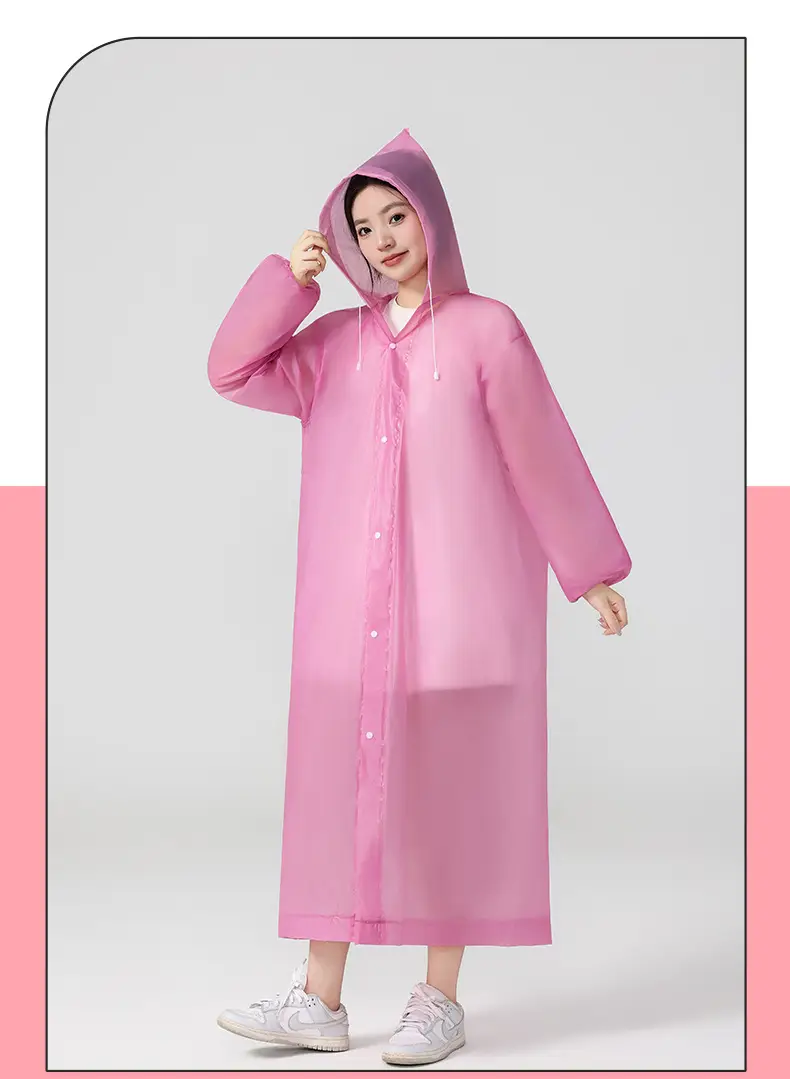 Eva Kidsren's Raincoat Full Body Explosion-Proof Rain Thickeneding Hiking Travel Non-Disposable Waterproof Primary School Students Go to School Outdoors — feature 11