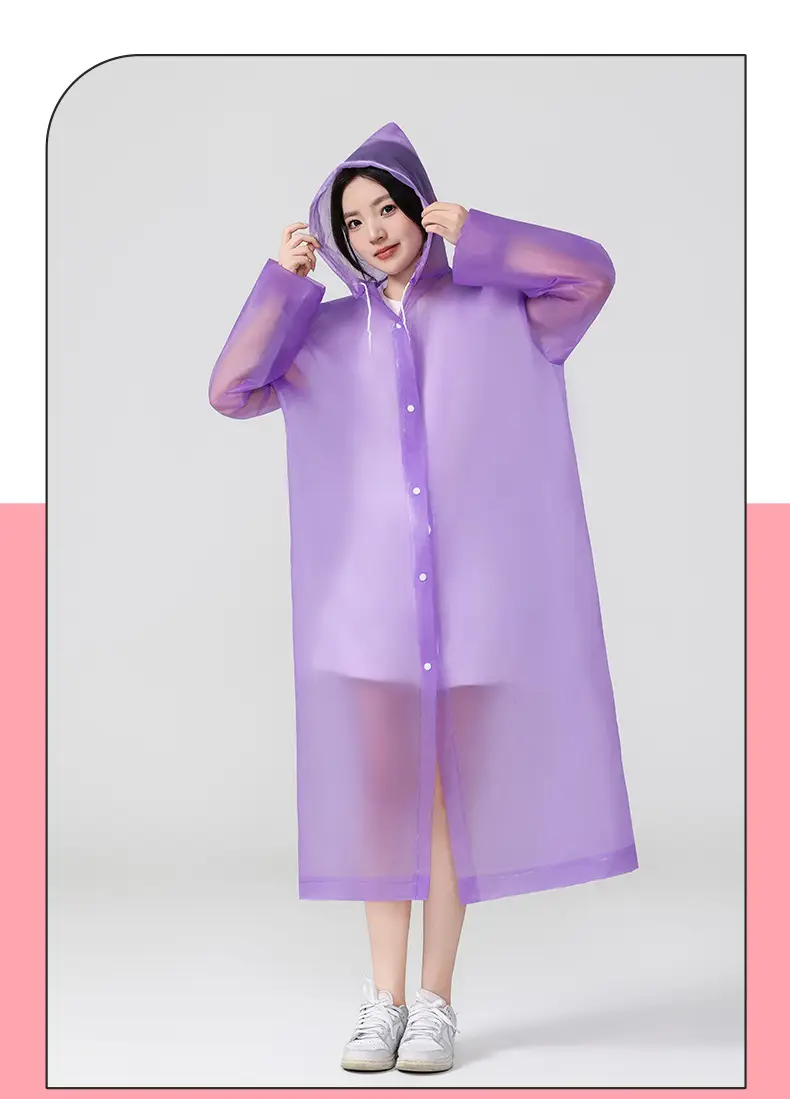 Eva Kidsren's Raincoat Full Body Explosion-Proof Rain Thickeneding Hiking Travel Non-Disposable Waterproof Primary School Students Go to School Outdoors — feature 12