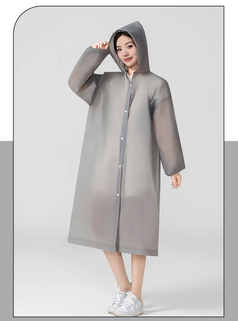 Eva Kidsren's Raincoat Full Body Explosion-Proof Rain Thickeneding Hiking Travel Non-Disposable Waterproof Primary School Students Go to School Outdoors — feature 13