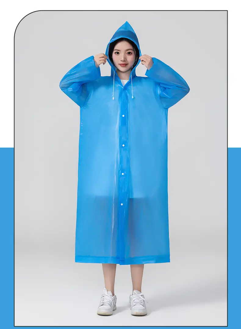 Eva Kidsren's Raincoat Full Body Explosion-Proof Rain Thickeneding Hiking Travel Non-Disposable Waterproof Primary School Students Go to School Outdoors — feature 14