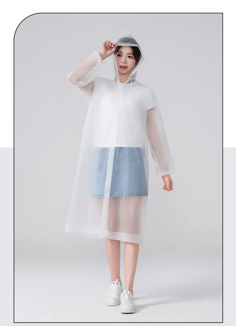 Eva Kidsren's Raincoat Full Body Explosion-Proof Rain Thickeneding Hiking Travel Non-Disposable Waterproof Primary School Students Go to School Outdoors — feature 15