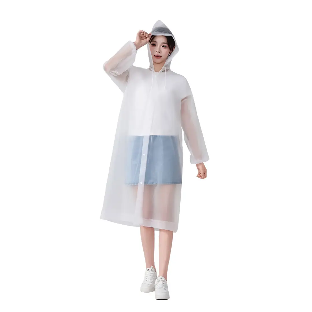 Eva Kidsren's Raincoat Full Body Explosion-Proof Rain Thickeneding Hiking Travel Non-Disposable Waterproof Primary School Students Go to School Outdoors — feature 17