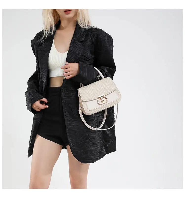 Pink Plaid Women's Shoulder Bag 2025 Summer — feature 12