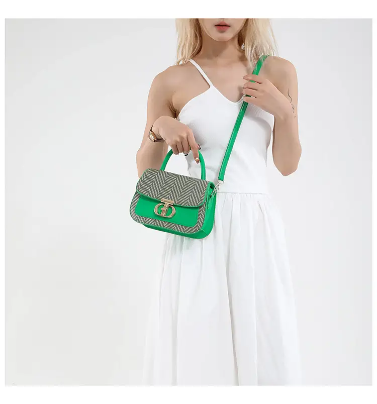 Pink Plaid Women's Shoulder Bag 2025 Summer — feature 18