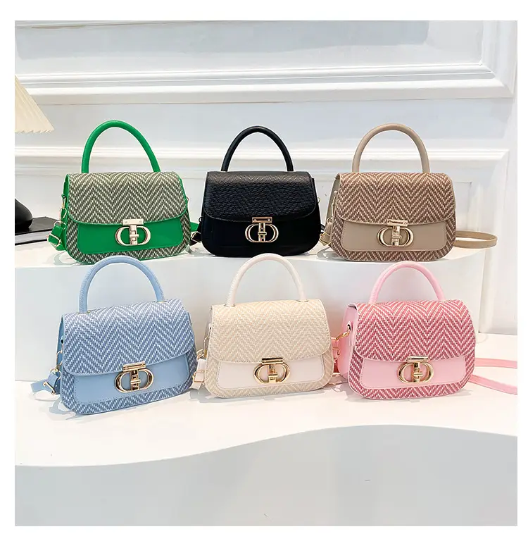 Pink Plaid Women's Shoulder Bag 2025 Summer — feature 8