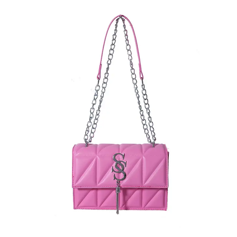 Blue Chain Crossbody Bag for Women