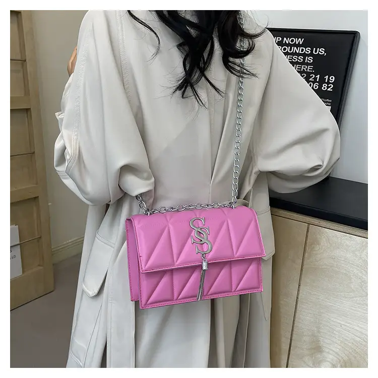Blue Chain Crossbody Bag for Women — feature 13