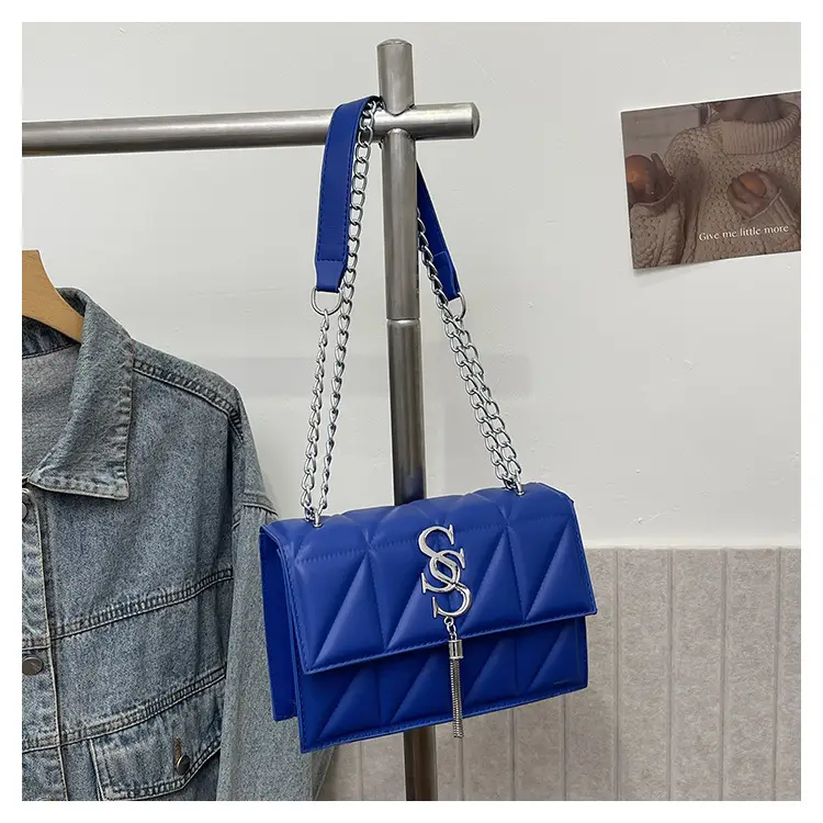 Blue Chain Crossbody Bag for Women — feature 31