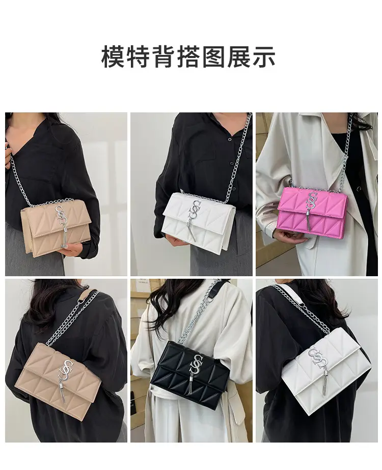 Blue Chain Crossbody Bag for Women — feature 5