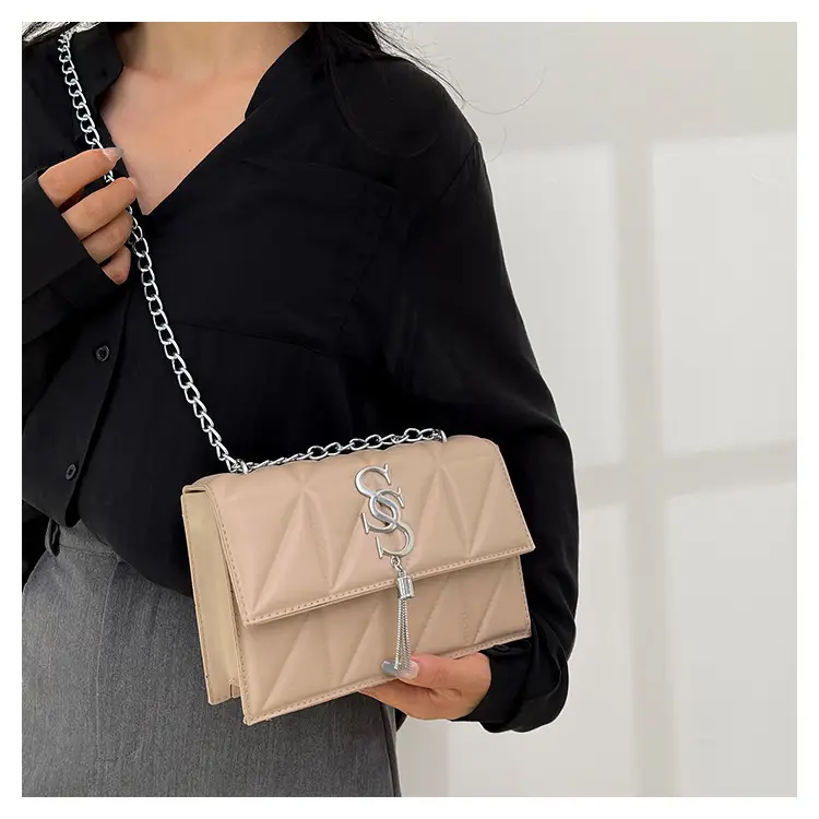 Blue Chain Crossbody Bag for Women — feature 9