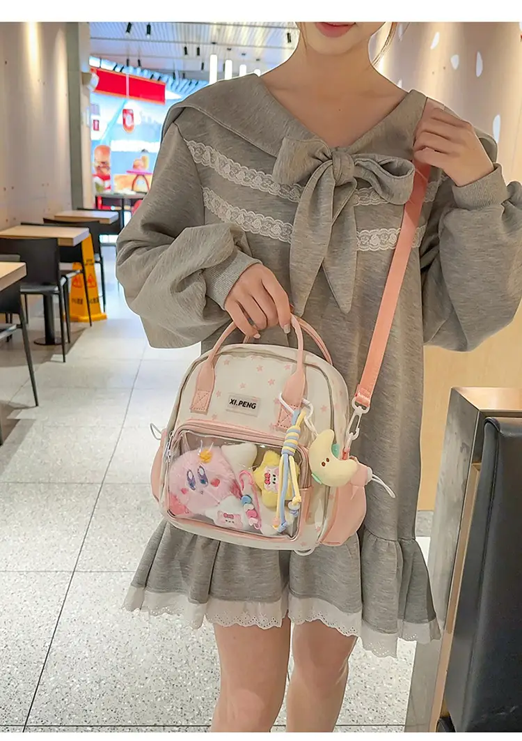 Cute Transparent Dual-Purpose Backpack for Girls — feature 12