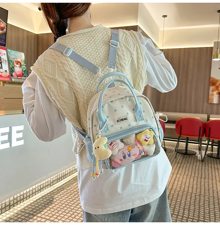 Cute Transparent Dual-Purpose Backpack for Girls — feature 17