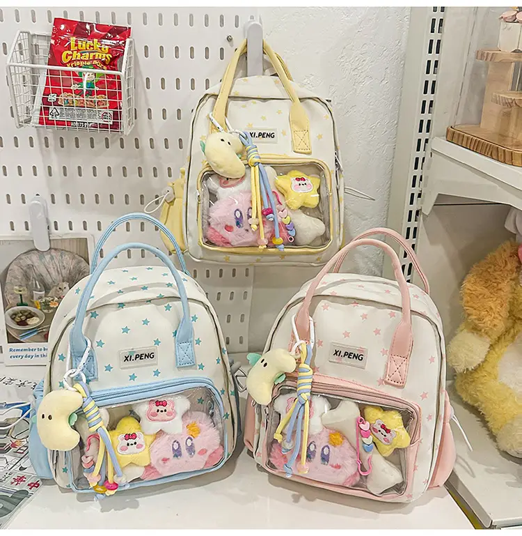 Cute Transparent Dual-Purpose Backpack for Girls — feature 7