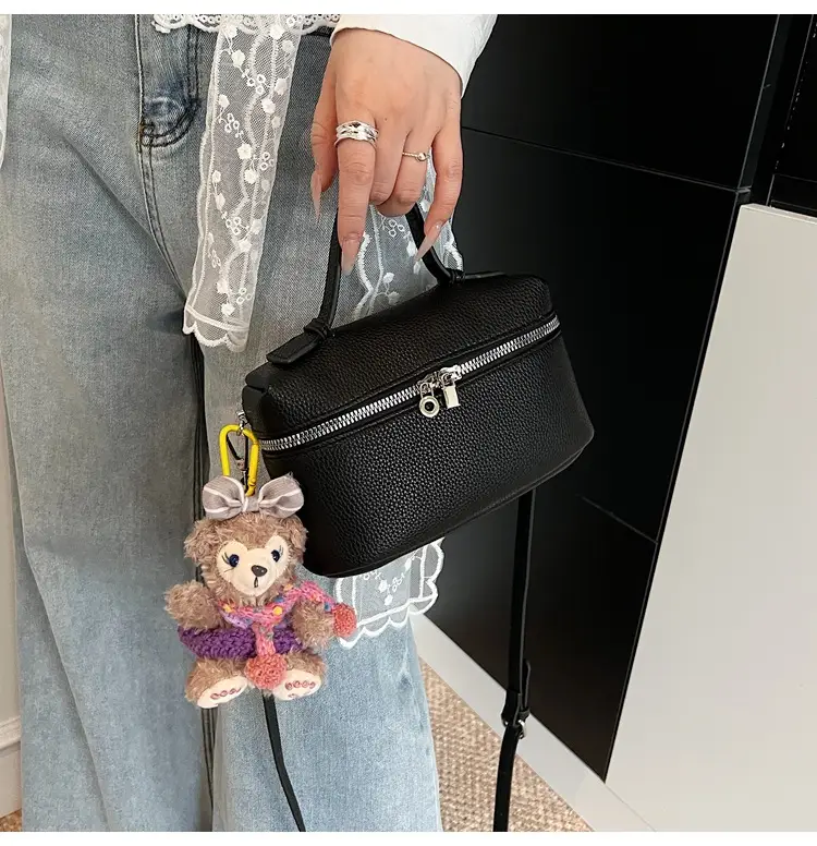 Black Crossbody Bag Women 2025 Stylish Leather Zippered — feature 27
