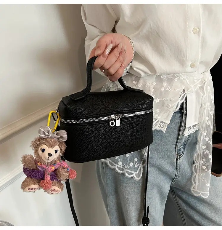 Black Crossbody Bag Women 2025 Stylish Leather Zippered — feature 28
