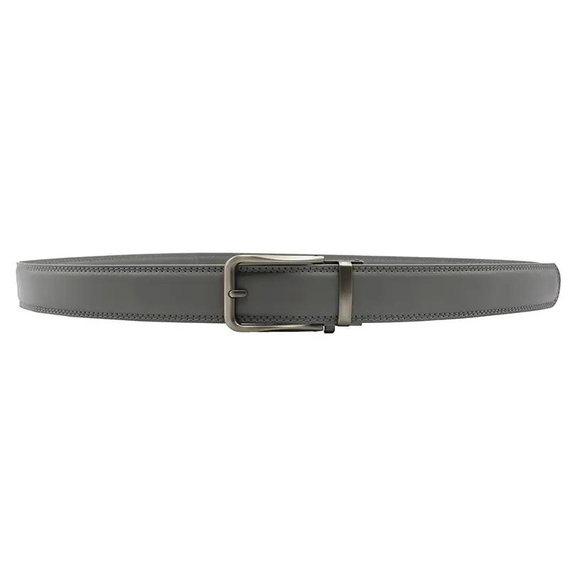 10-Color Export Men's Click Belt Fake Pin Belt Automatic Buckle Two-Layer Cowhide Leather Belt — feature 12