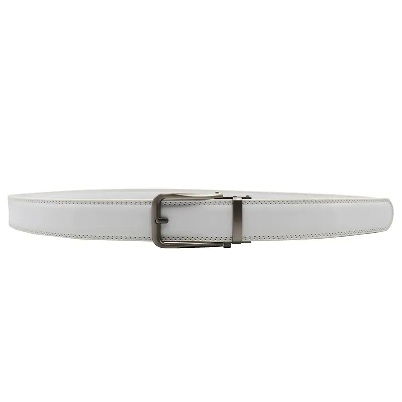 10-Color Export Men's Click Belt Fake Pin Belt Automatic Buckle Two-Layer Cowhide Leather Belt — feature 27