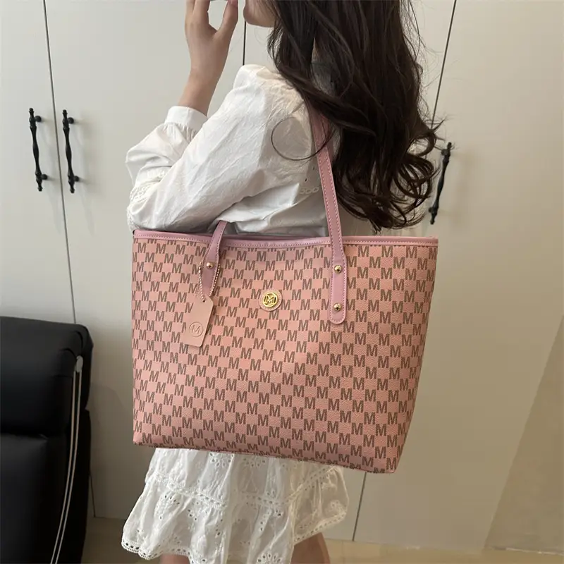 Trendy Checkered Women's Shoulder Bag Large Capacity - Image 8
