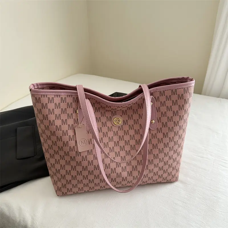 Trendy Checkered Women's Shoulder Bag Large Capacity - Image 2