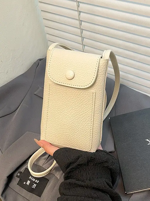 Red Leather Shoulder Crossbody Bag for Women 2025
