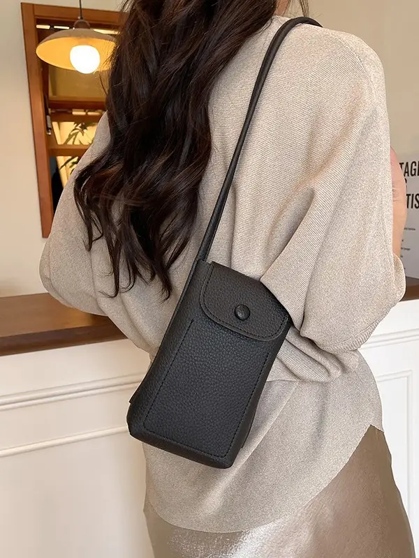 Red Leather Shoulder Crossbody Bag for Women 2025