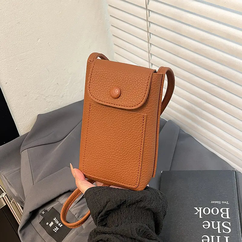 Red Leather Shoulder Crossbody Bag for Women 2025