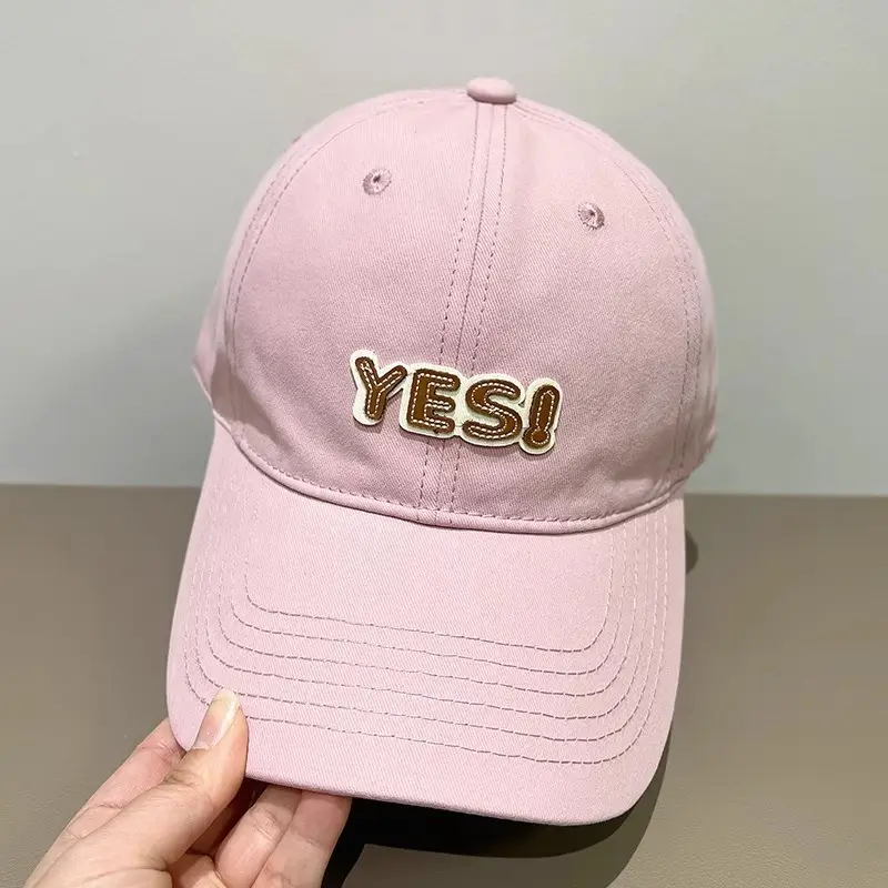 Maroon YESI Embroidered Baseball Cap for Women