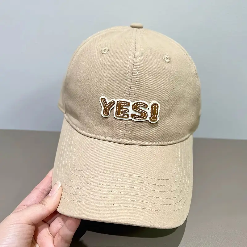 Maroon YESI Embroidered Baseball Cap for Women