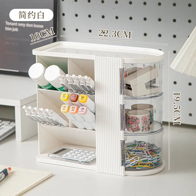Large Capacity Makeup Storage Box Black 10x9x6.5cm - Image 2