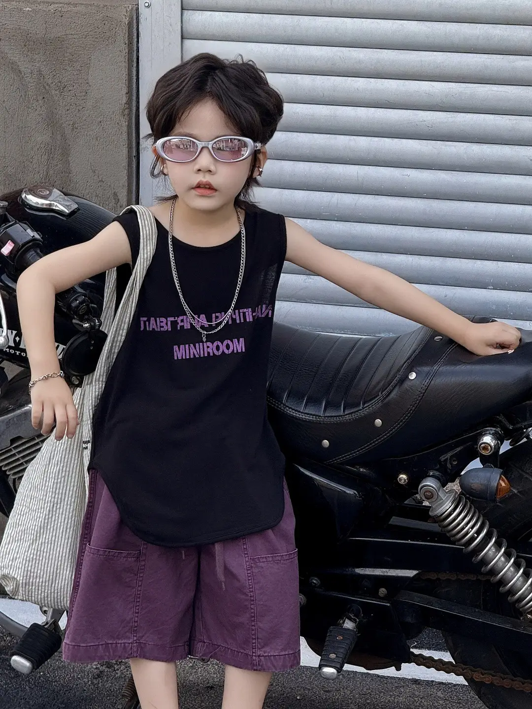 Kids Sleeveless Vest Summer Top T-Shirt Korean Style Loose Fit — feature 1