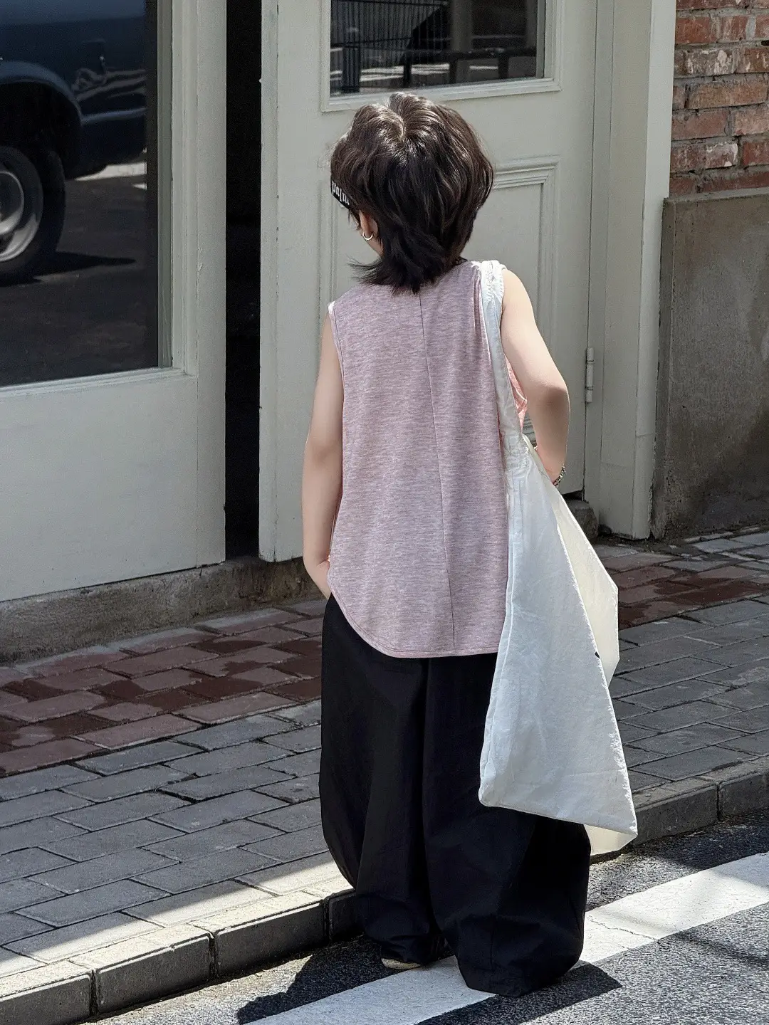 Kids Sleeveless Vest Summer Top T-Shirt Korean Style Loose Fit — feature 2