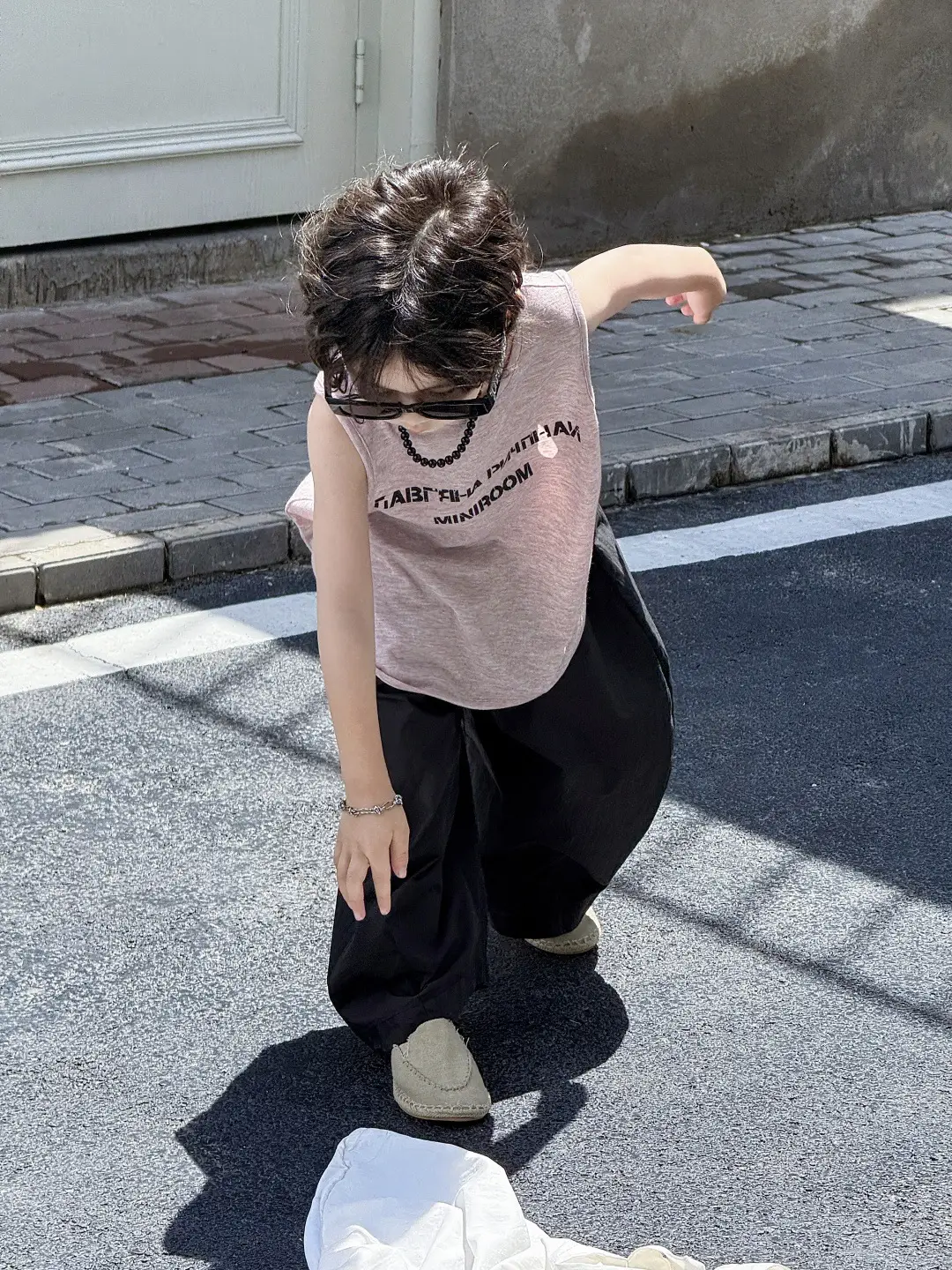 Kids Sleeveless Vest Summer Top T-Shirt Korean Style Loose Fit — feature 5