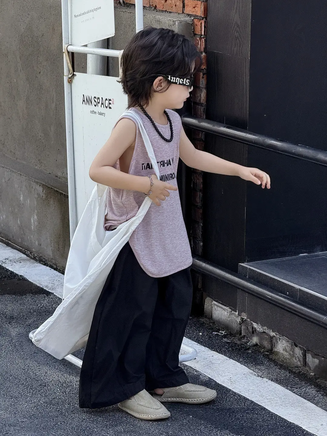 Kids Sleeveless Vest Summer Top T-Shirt Korean Style Loose Fit — feature 8