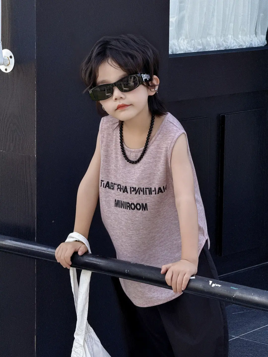 Kids Sleeveless Vest Summer Top T-Shirt Korean Style Loose Fit — feature 9
