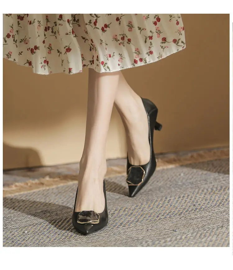 French-Style High Heels with Pointed Toes and Stiletto Heels, 2026 Spring and Autumn New Style, Shallow Mouth, Commuter Style, Goddess Style, Comfortable for Feet, Professional Single Shoes for Women — feature 11
