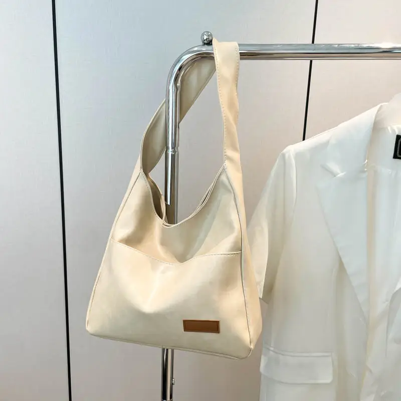 Large Capacity Retro Bag Female College Student Texturistic Commuter Tote Bag - Image 2