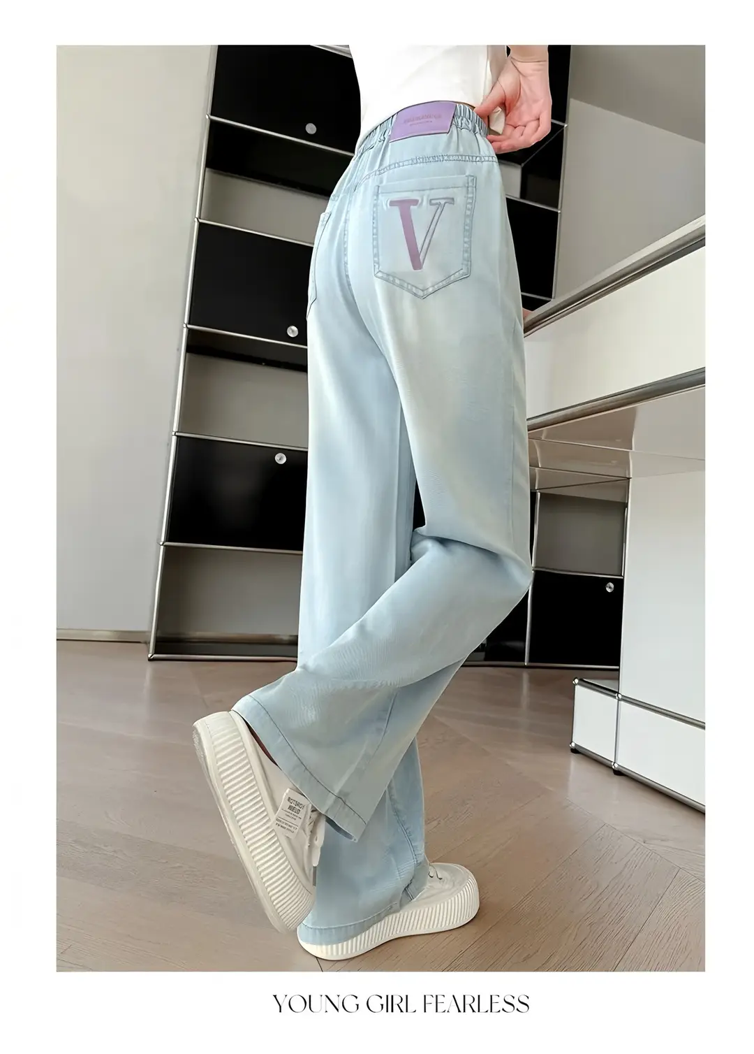 Girls' Tencel Jeans Summer 2026 New Style Junior High School Girls' Thin Pants Mosquito-Proof Pants for Older Girls — feature 11