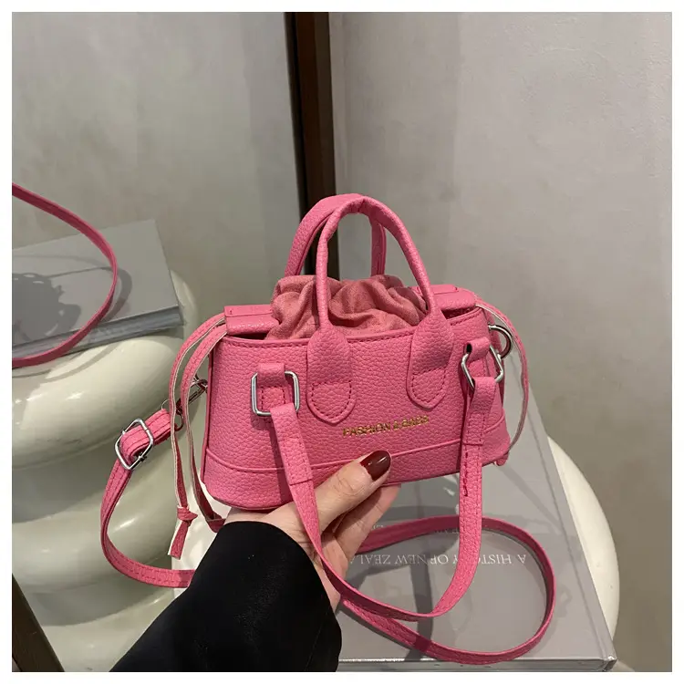 Pink Leather Shoulder Bag for Women 2025 New Style — feature 21