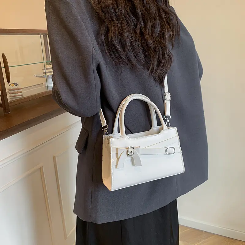 Light Blue High-end Bow Shoulder Bag for Women - Image 8