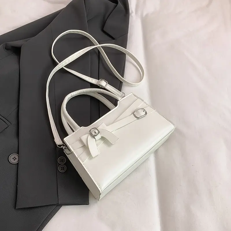 Light Blue High-end Bow Shoulder Bag for Women - Image 2