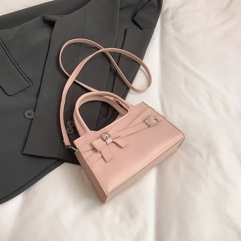Light Blue High-end Bow Shoulder Bag for Women - Image 3