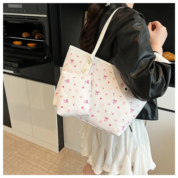 Women Printed Crossbody Tote Bag Large Capacity Sweet Design — feature 10